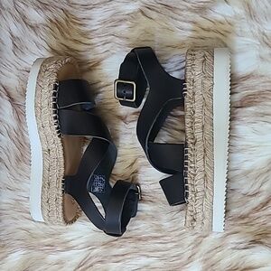 NIB Soludos Olympia Leather Espadrille size 5
